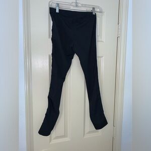 JUICY COUTURE MEDIUM LEGGINGS BLACK WHITE RACER STRIPE Y2K ERA FALL COLLEGE